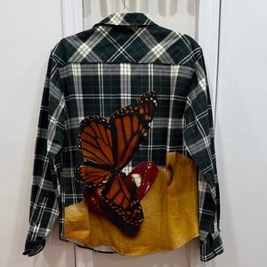 HUF x Playboy Butterfly Flannel Shirt